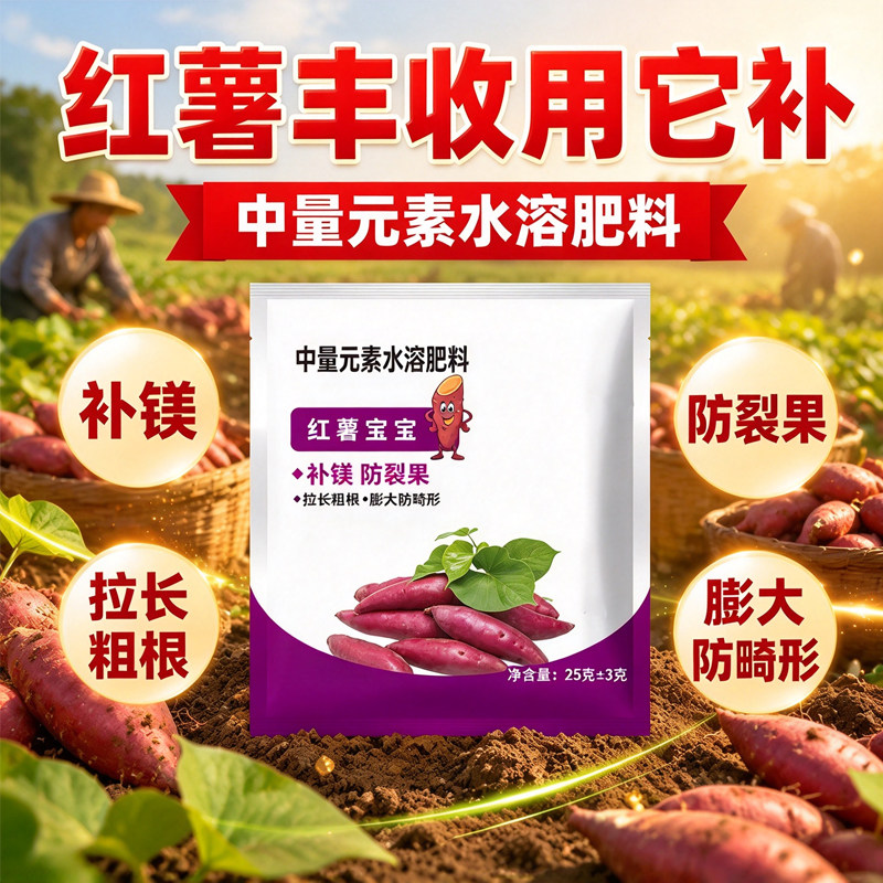 番薯宝宝进口速膨防裂补钙镁肥