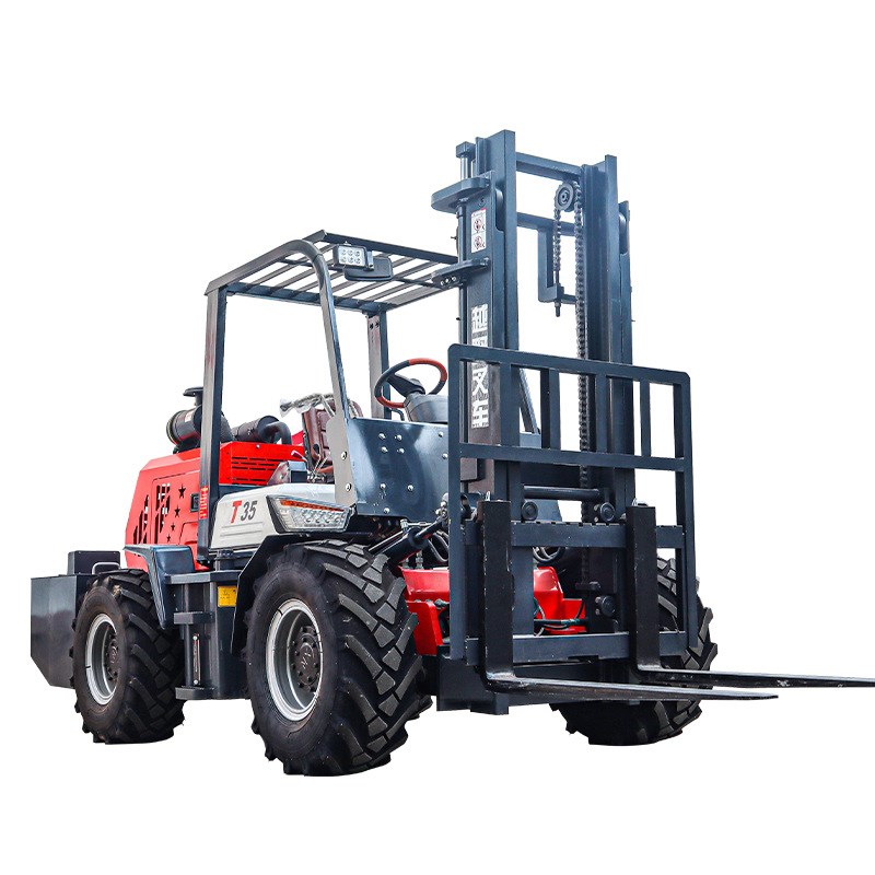 四驱越野叉车3吨柴油多功能一体式内燃式叉车升降起重液压搬运车