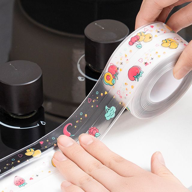 美缝贴防水贴防霉厨房水槽防油灶台贴纸挡水条卫生间马桶边缘缝隙