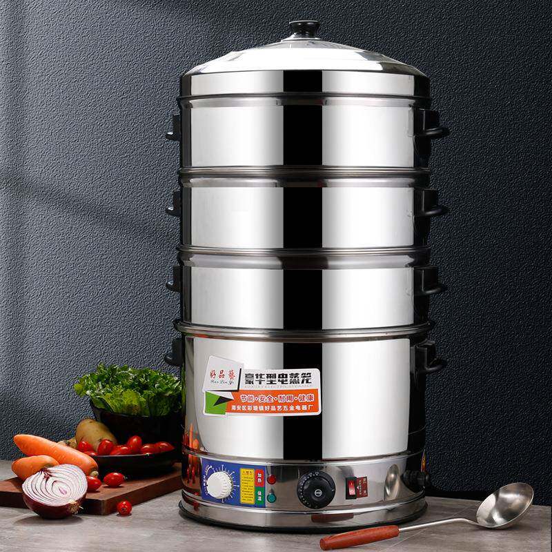 商用电蒸笼不锈钢蒸包炉多层家用电蒸锅大容量可定时蒸包机电蒸炉