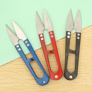 纱剪小剪刀纱线剪弹簧碳钢U型拆线裁缝家用手工十字绣剪线头专用