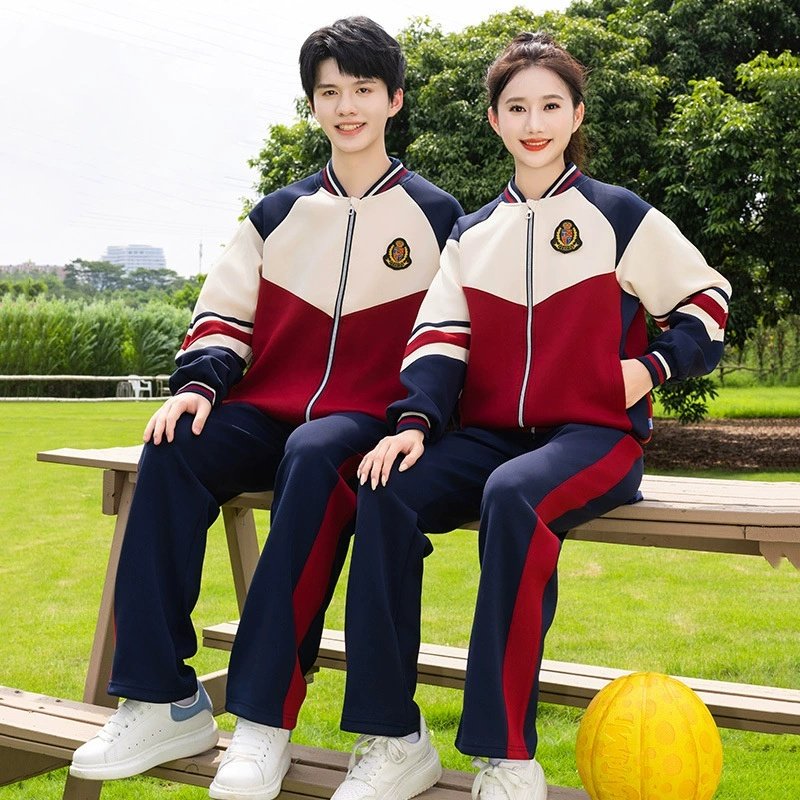 咪漫萌宝初高中学生校服套装春秋夏季短袖三件套运动会班服幼儿园