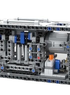 MOC-73513 468片 电子图纸 拼插积木 空气压缩机 气动版