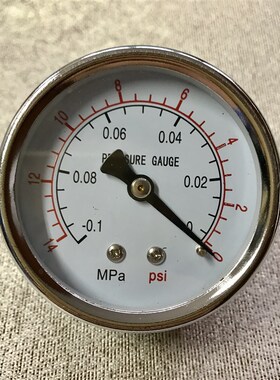 60mm 轴向真空表 不带边 Z60Z 010mpa m14x15 背接式负压表