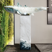 新中式 客厅玄关别墅摆件 落地流水喷泉简约现代轻奢客厅办公室软装