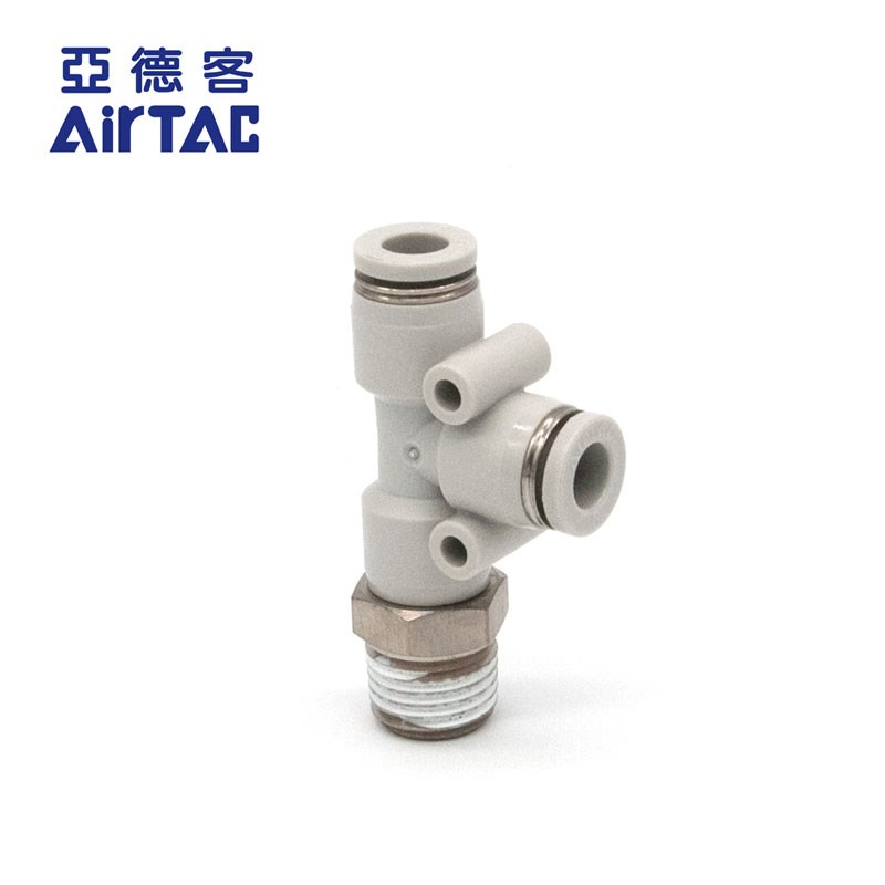 原装亚德客T型侧螺纹三通PED4PED6PED8PED10PED12-M5-01-01-02-04