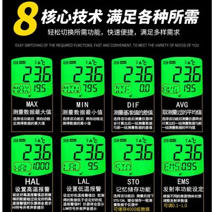 882A 希玛非接触红外测温仪AS872D 892高精度高温冶炼铸造测温枪