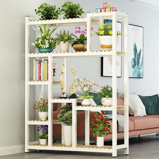 铁艺花架家用阳台置物架多肉花架多层室内实木隔断绿萝花架子客厅