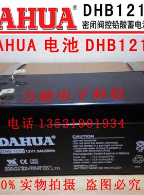 DAHUA大华电池12V1.3Ah/20Hr 型号DHB1213 电梯专用电池