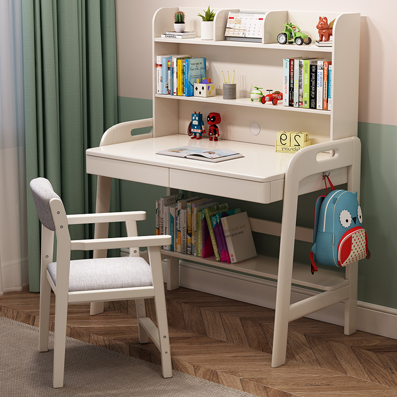 小户型书桌0.7/0.8/0.9米儿童学习桌学生实木写字桌台70/80/90cm