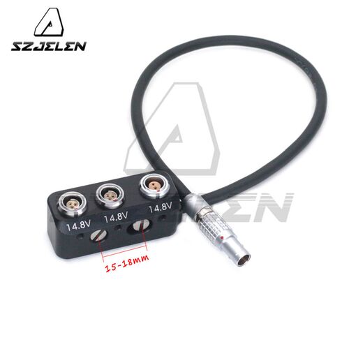 DTAP 端口/RS 3针/0B 2针转2X RS3孔和 0B 2孔相机电源分配器