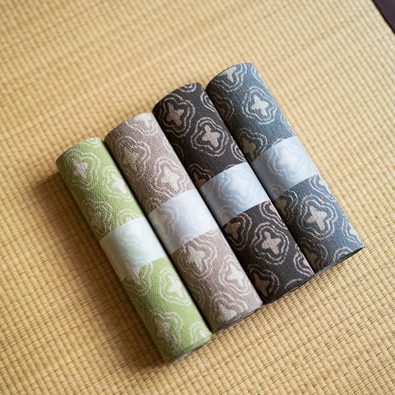防水隔热茶席绿新中式禅意布艺桌旗双层2米长款垫子桌布茶道配件
