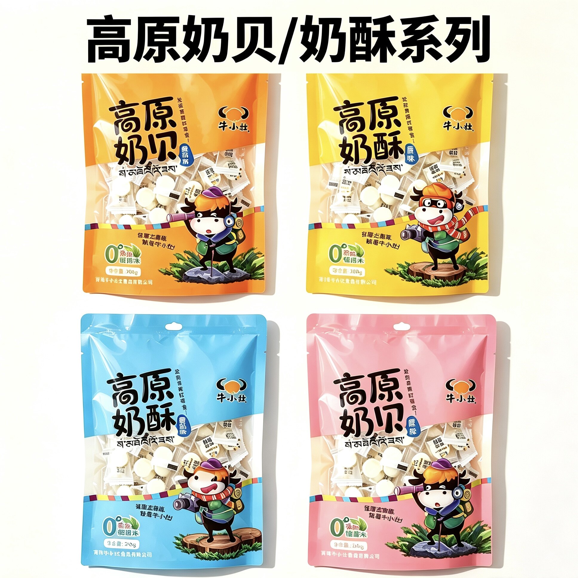 青海特产高原奶贝奶酥牛小壮奶贝必选旅游特产儿童零食