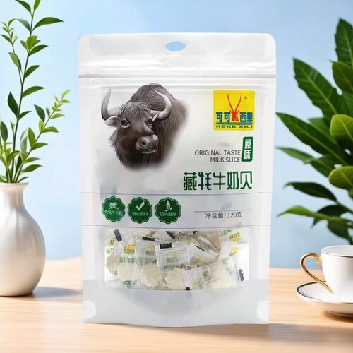 青海特产可可西里藏牦牛奶贝青稞奶片儿童营养干吃奶片