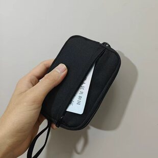 日系新款轻量化男士零钱包证件包卡包防泼水加厚耐磨耳机收纳小包