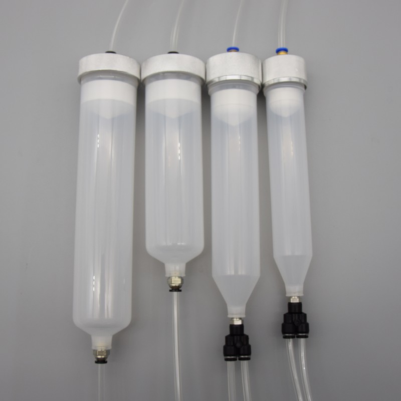 点胶针筒金属铝盖针筒大容量针筒耐高压胶筒100CC200CC300CC500CC