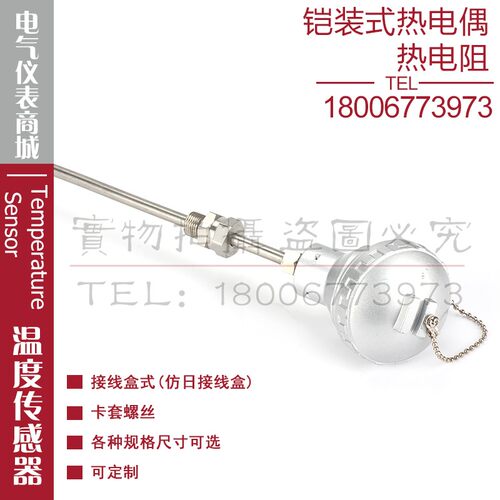 WRNK-221 WRNK-222 WRNK-231 WRNK-232铠装式热电偶K型温度传感器