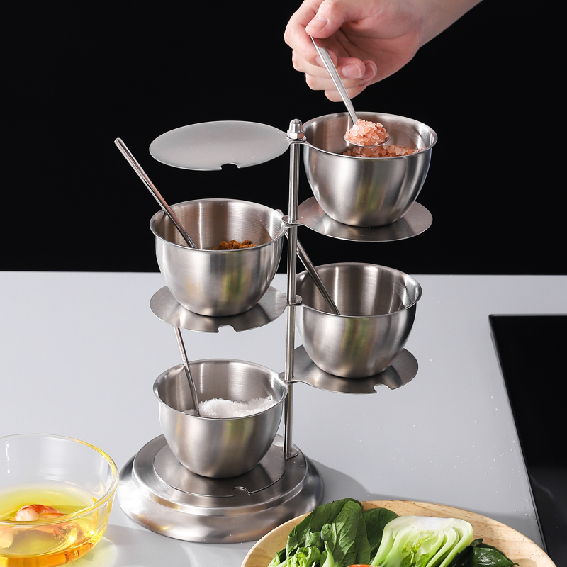 厨房收纳糖味精瓶油壶套装调料盒玻璃家用组合调味瓶罐子盐罐304