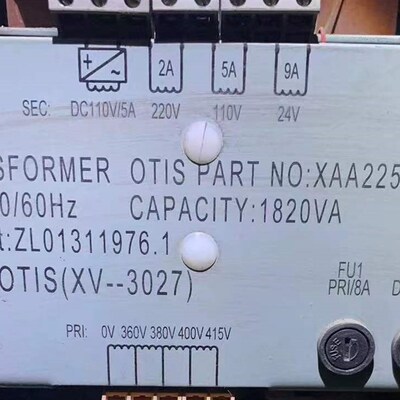电梯变压器XAA225BA4电梯控制柜专用变压器DC110V 1820VA电梯配件
