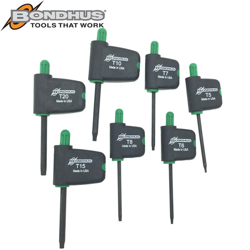 美国波顿星型花形内六角进口T柄梅花扳手T5 6 7 T8 9,T10,T15,T20