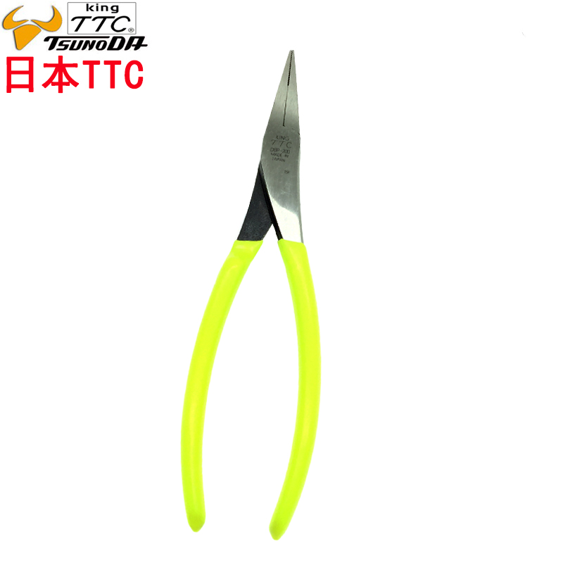 日本TTC扁嘴钳DBP-200进口扁口平口钳5寸8寸无牙拉链扁咀钳YF-125