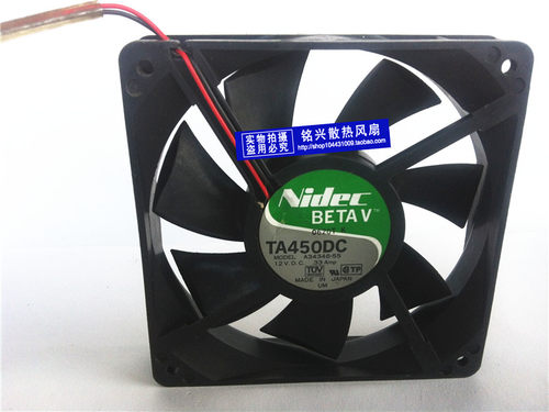 NIDEC 12025 TA450 DCA34346-55 直流DC12V 0.33A双滚珠