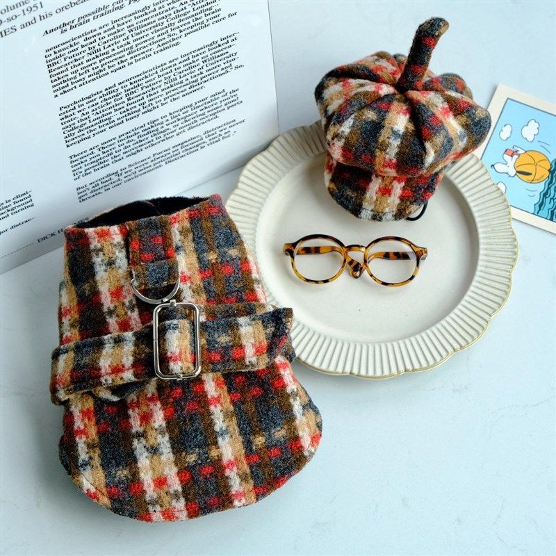 宠物猫狗秋冬加绒保暖可牵引英伦风灰G色马甲背心约克夏比熊小型,宠物/宠物食品及用品,猫宠物服装/雨衣（新）,淘宝优惠券,粉丝福利购,淘宝优惠卷