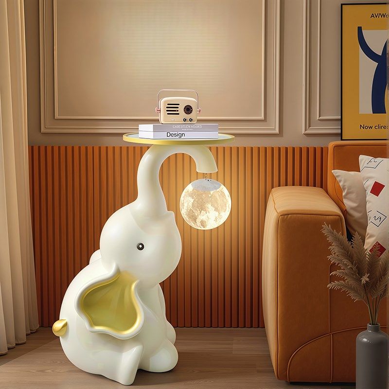 大象落地摆件客厅大型电视柜沙发旁边几J装饰品托盘置物架乔迁礼,家居饰品,落地摆件,淘宝优惠券,粉丝福利购,淘宝优惠卷