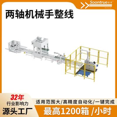 无人化全自动自动开箱装箱封箱机提高产量按需定制机器人包装线