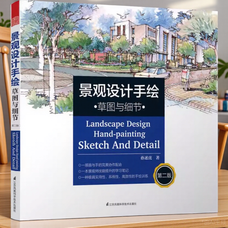 景观设计手绘草图与细节第二版孙述虎著江苏科学技术出版社9787553762845