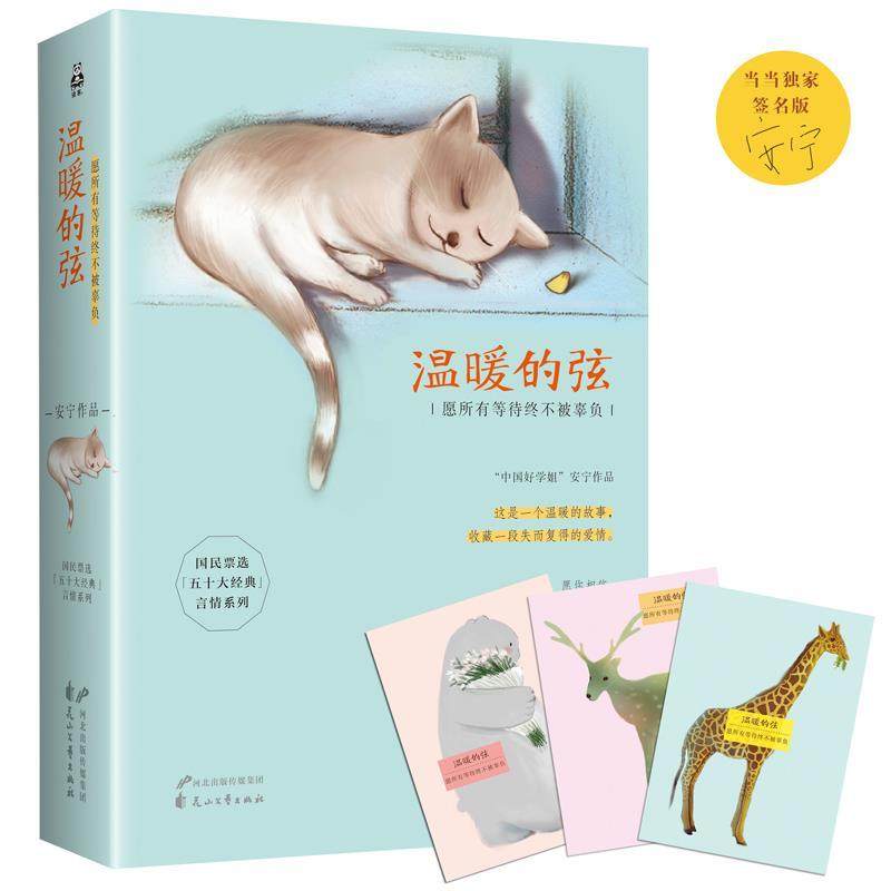 【正版图书】温暖的弦愿所有等待终不被辜负中国好学姐安宁精美表白卡安宁花山文艺出版社9787551121187