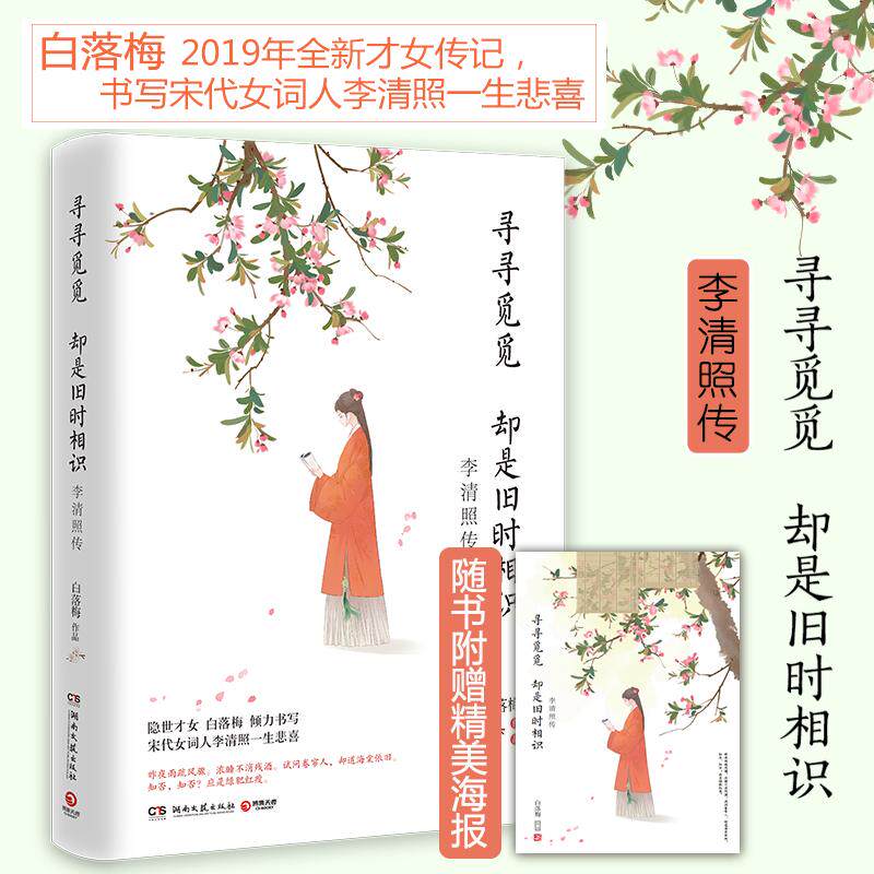 【正版图书】寻寻觅觅却是旧时相识李清照传白落梅湖南文艺出版社9787540492205