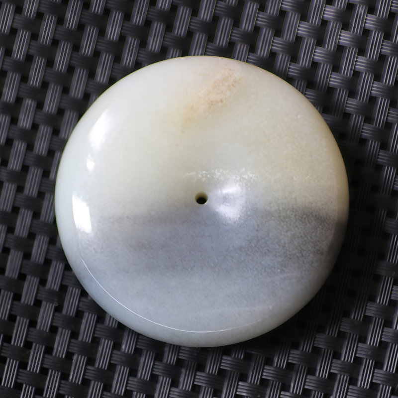 新疆和田玉黄沁独籽手镯平安扣青花籽料墨玉挂件白玉洒金皮手串