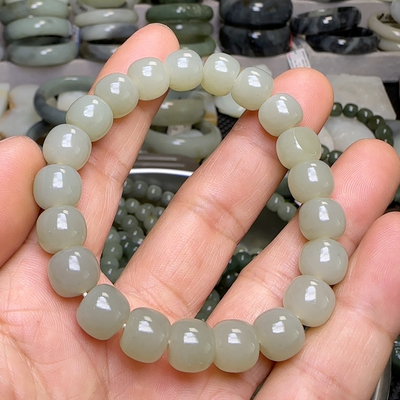 和田玉籽料9×10mm35.1克