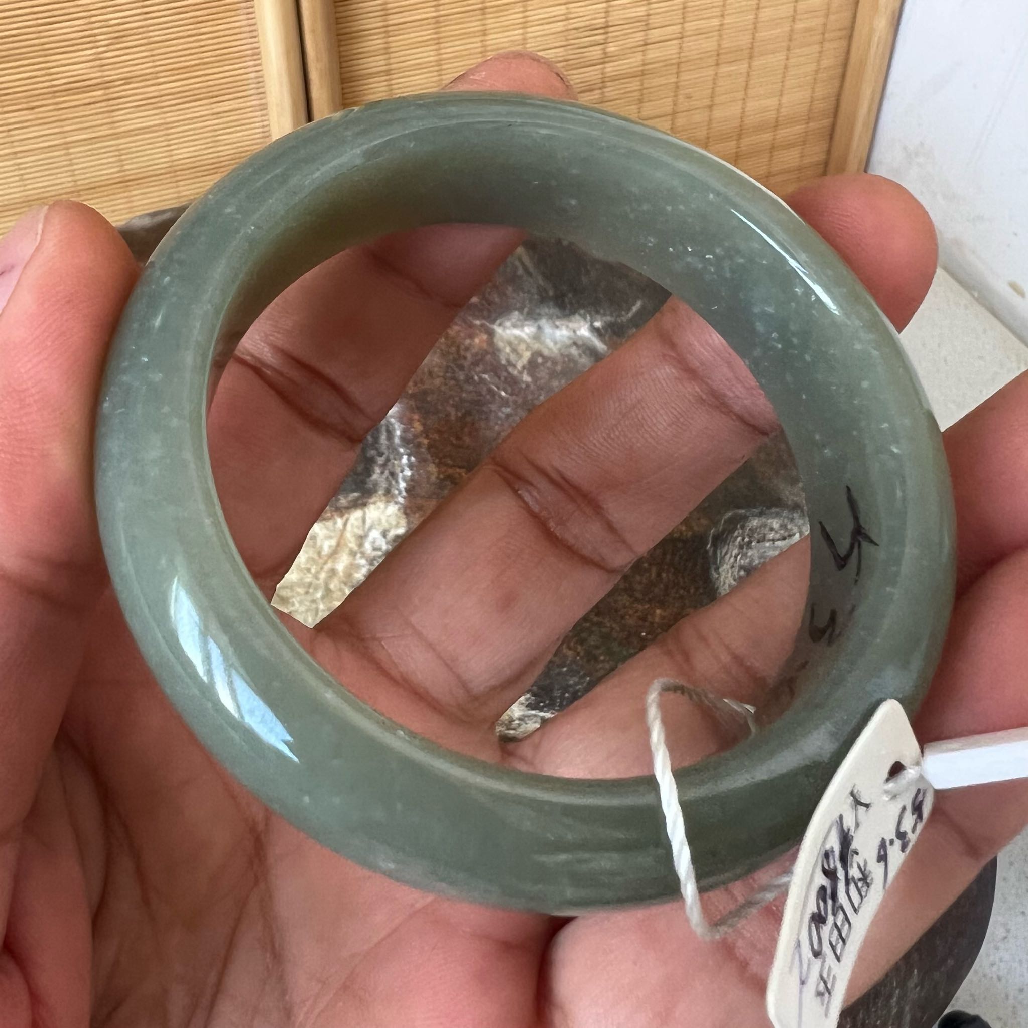 和田玉籽料手镯53.5mm