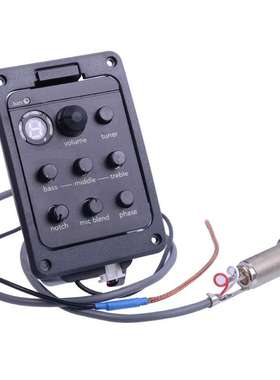 渔夫吉他拾音器EQ电箱301  ISYS吉他配件民谣拾音器液晶调音器