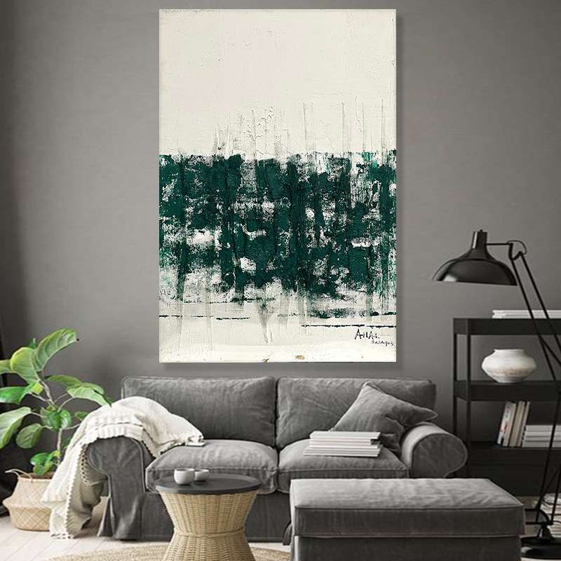 现代简约抽象厚肌理画电表箱装饰画立体装饰售楼处挂画纯手绘油画图片