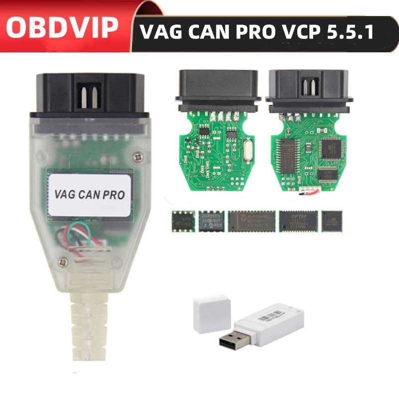 VAG CAN PRO VCP 5.5.1 FT232 CAN BUS UDS K-Line for VW带加密