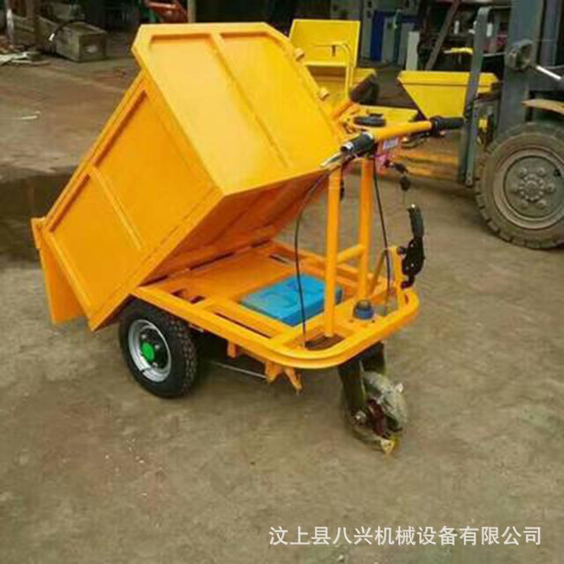 电动手推车 工地建筑搬运水泥车 灰斗翻斗三开门三轮车工具车其他
