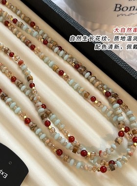 【巷南】天然珍珠串珠项链小众2025新爆款颈链高级感锁骨链轻奢女