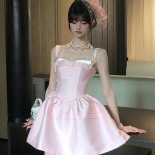 千金长款珍珠项链女多层叠带颈链高级感气质不规则锁骨链礼服配饰