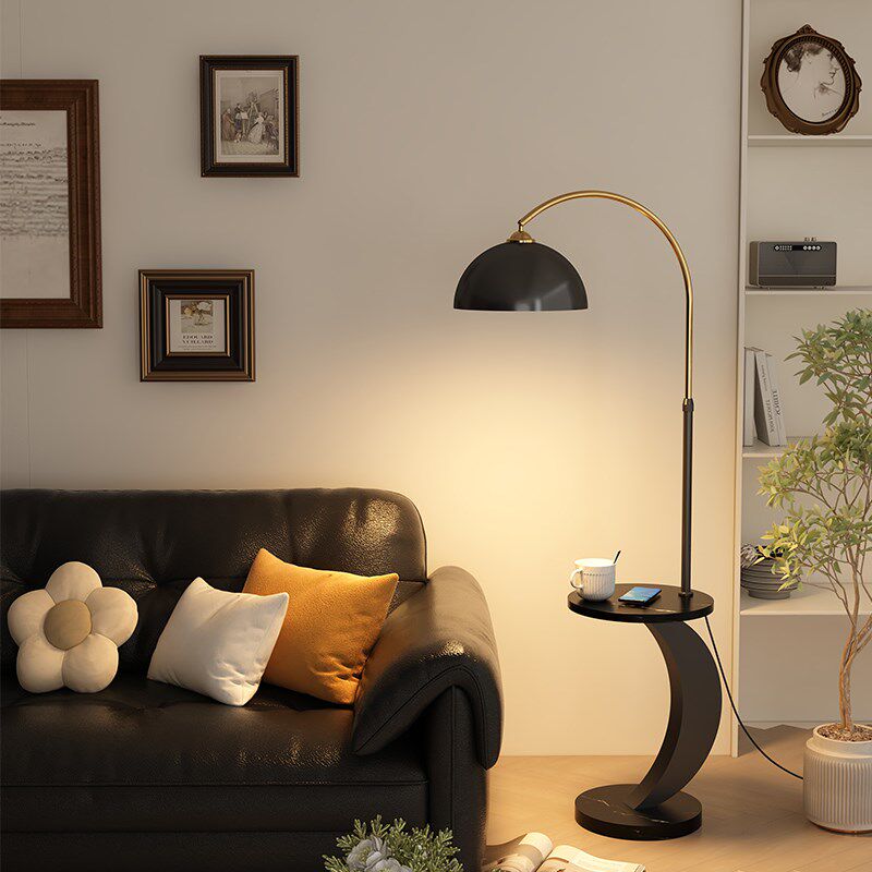 钓鱼灯落地灯客厅卧室沙发旁边茶几高级氛围感美式复古极简台灯具