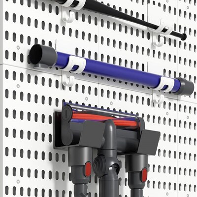 免打孔收纳洞洞板墙壁宿舍厨房墙上置物架搁板壁挂五金工具展示架