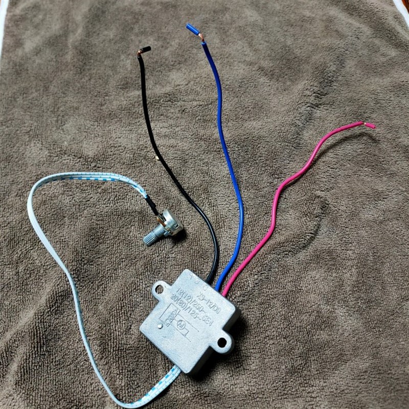 新款调速器开孔机配件控制器高低速旋扭开关变速24A220v电机控制