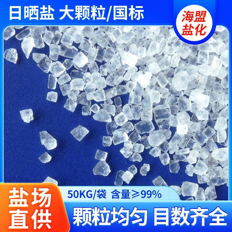 工业盐软水盐热敷包用盐大中小晶体颗粒海盐洗布厂用盐印染量大