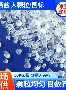 工业盐软水盐热敷包用盐大中小晶体颗粒海盐洗布厂用盐印染量大