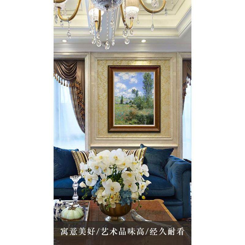 亚嘉杜巡礼莫奈风景油画版画美式欧式现代田园玄关走廊餐厅装饰画