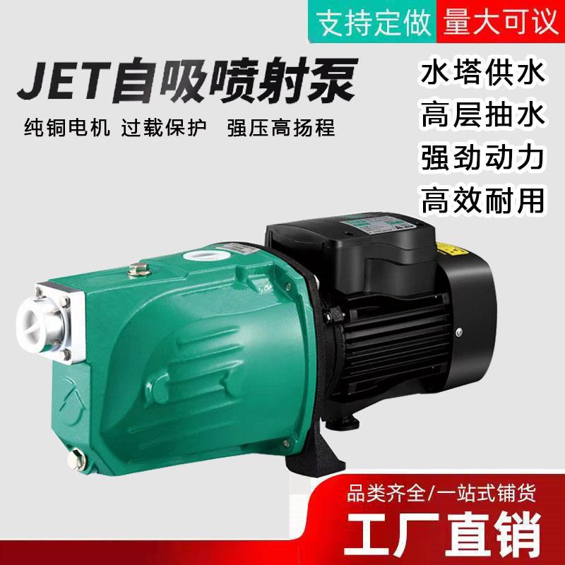 国标纯铜线家用JET型高楼增压井水抽水小型浇灌喷泉自吸喷射泵