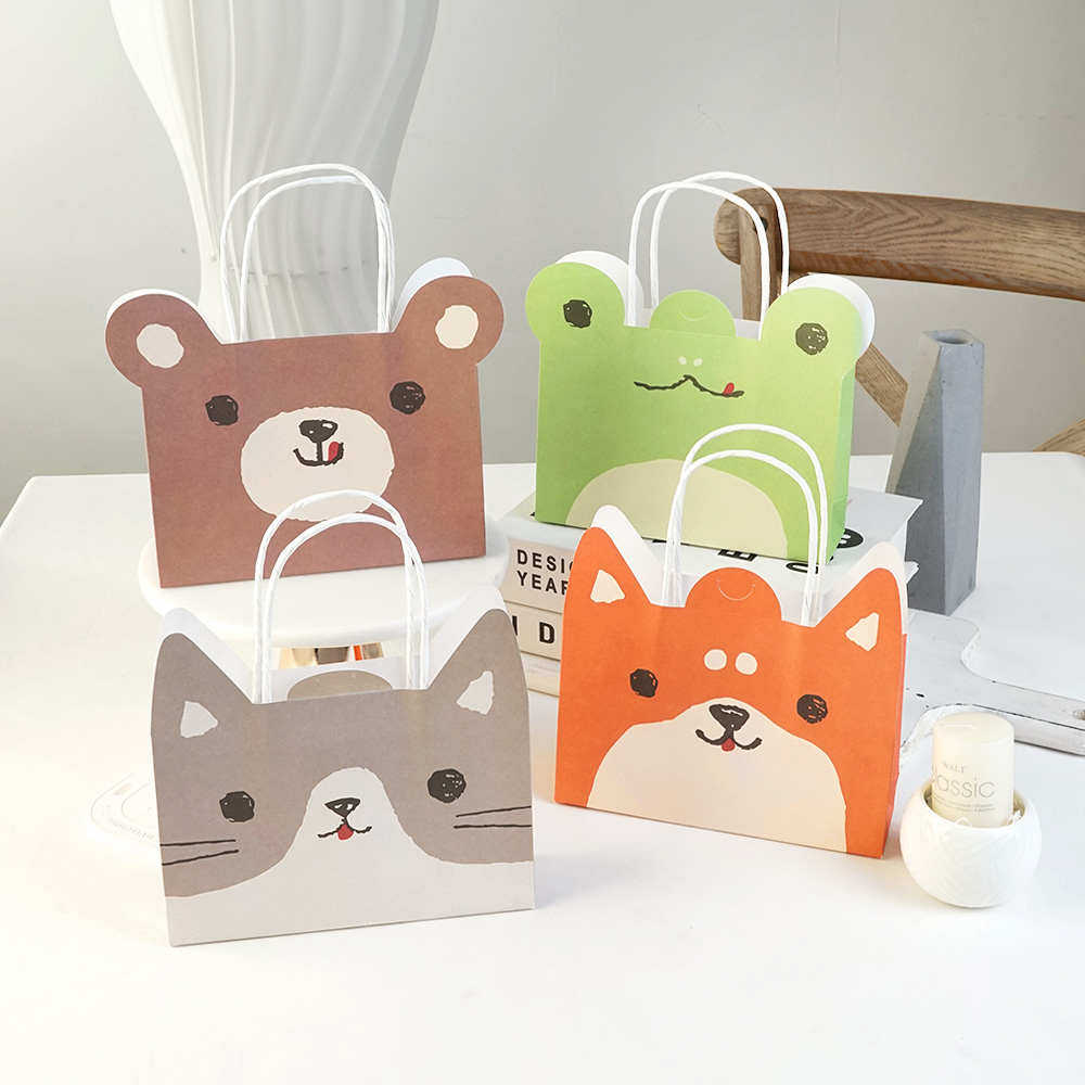动物纸袋可爱简约卡通幼儿园零食袋礼物手拎袋包装手提袋收纳袋纸,厨房/烹饪用具,点心包装盒/包装袋,淘宝优惠券,粉丝福利购,淘宝优惠卷