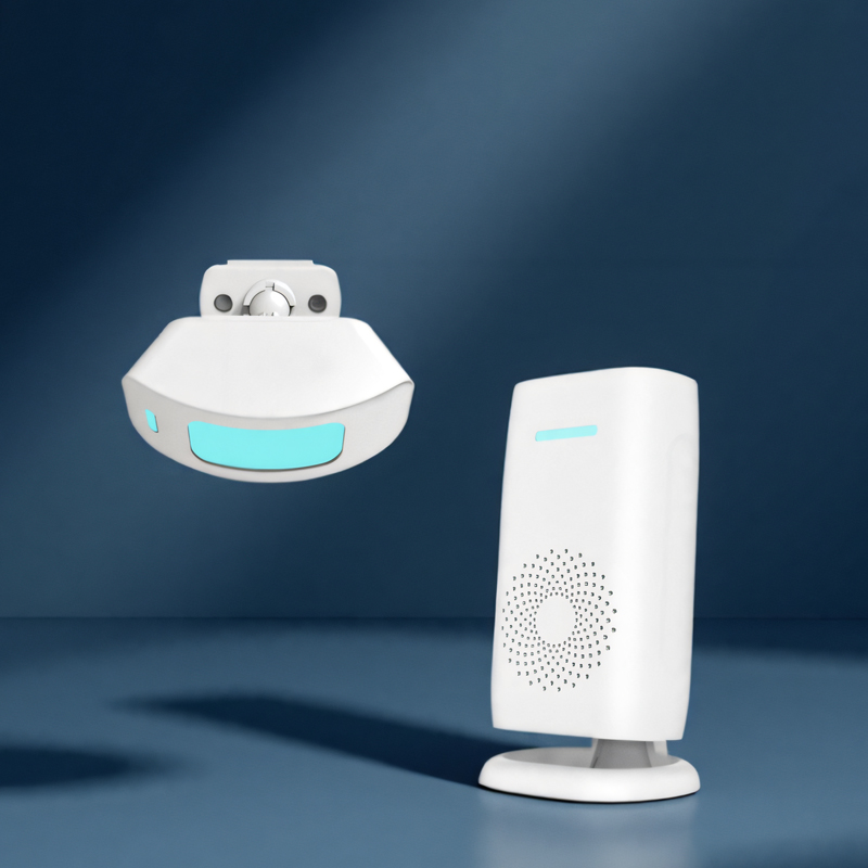 门口欢迎光临感应器店铺进门语音来人提醒警报器超市智能迎宾门铃